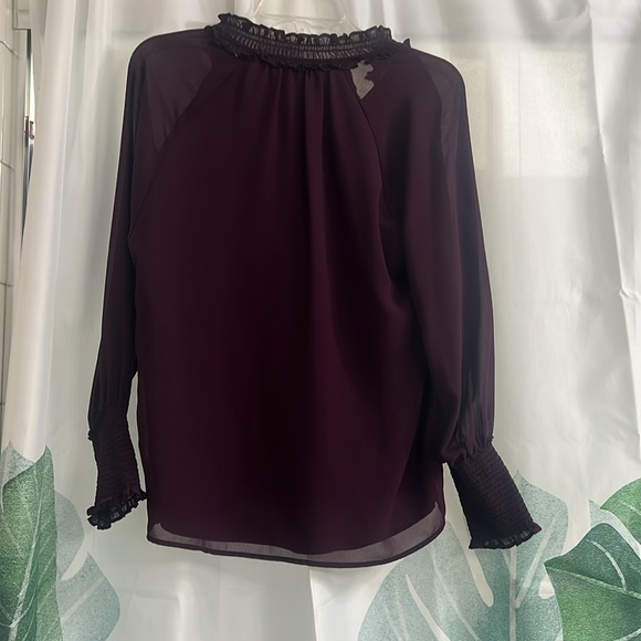 Royal purple work blouse - Picture 2 of 2